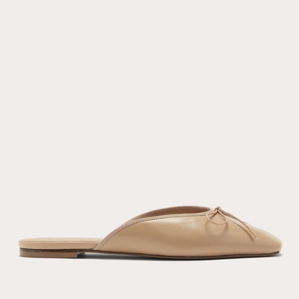 Everlane Ballet Mule in Blush Tan, Size 7, Leather